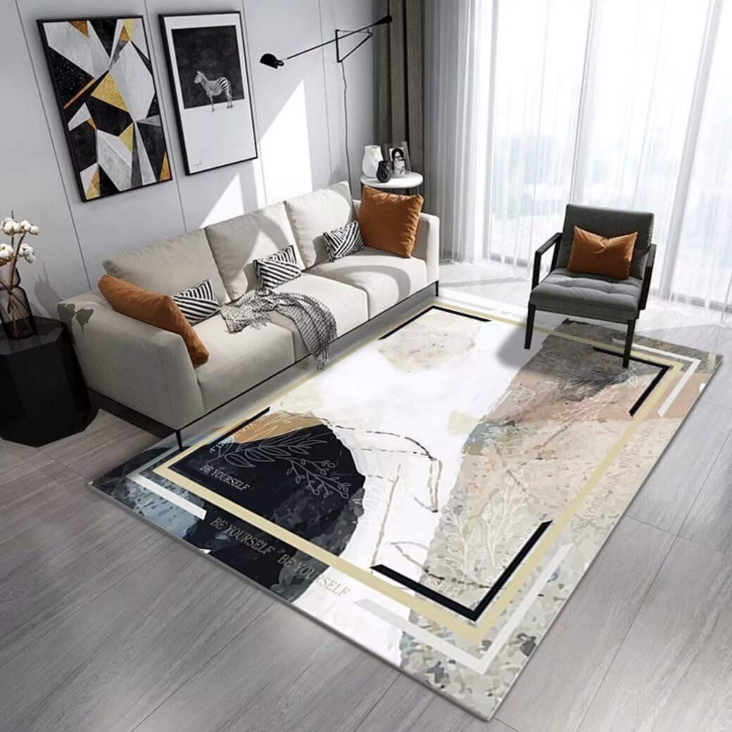 Tapis de chambre fille bleu antidérapant pour protéger le parquet