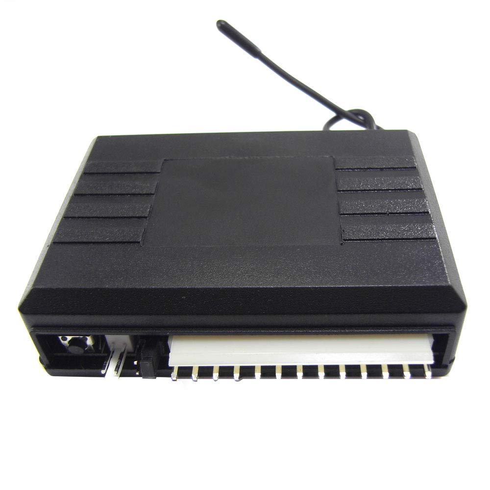 Kit di chiusura centralizzata per auto universale 12 V per auto, di chiusura senza chiave per veicolo, di chiusura automatica con scatola di controllo, indicatore LED e 2