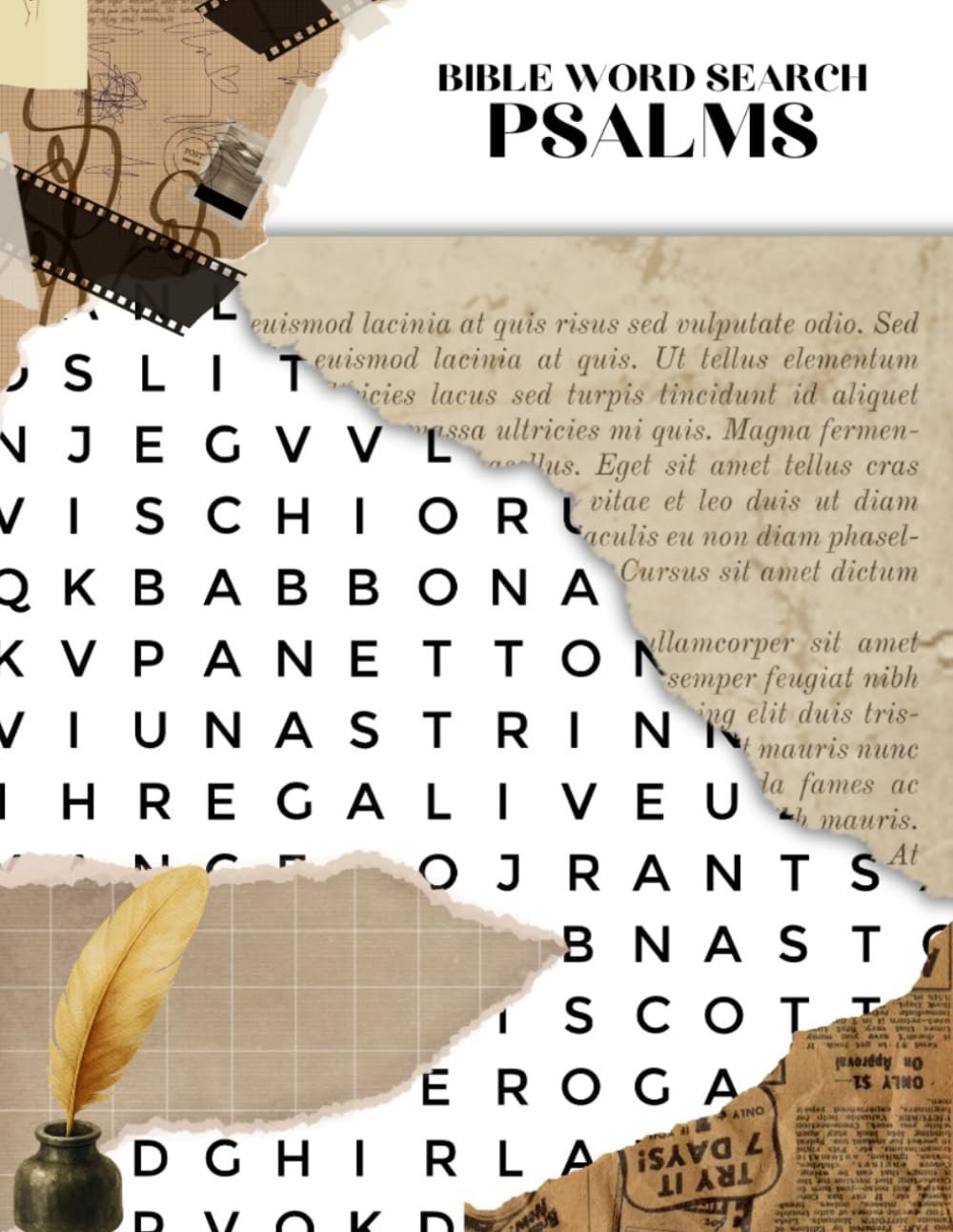 Psalms Word Search: (Psalms 1-50), the first 50 psalms, Enjoy this Christian word search that will make you Reflect and Motivate you.