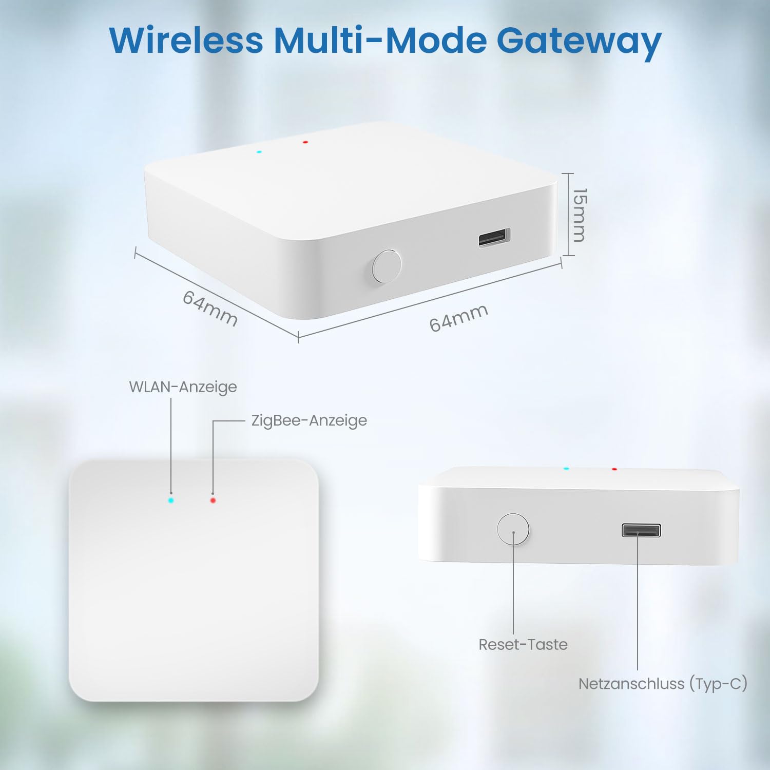SMARTERCURRY Tuya ZigBee Gateway Hub, Pont Domotique pour Utilisateurs Tuya