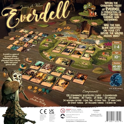 Everdell Standard Edition Juego de Mesa Estratégico para 1-4 jugadores miniatura 2