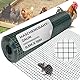 STREND PRO Maschendrahtzaun | Geschweißt - PVC | 0.5m x 10m | 1,2 mm, 12,7x12,7mm | Kaninchendraht, Hasendraht, Volierendraht für Garten & Tierhaltung | Hasengitter, Hühnerzaun, Zaun