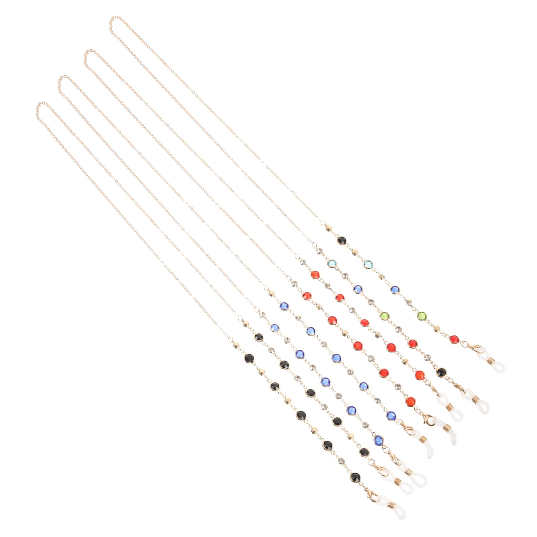Beavorty Cadena De Gafas Sol Correas Para Gafas Conformado Cadena De Anteojos Con Cuentas Cadenas De Anteojos Cordón De La Correa Del Soporte De Los Anteojos Aleación