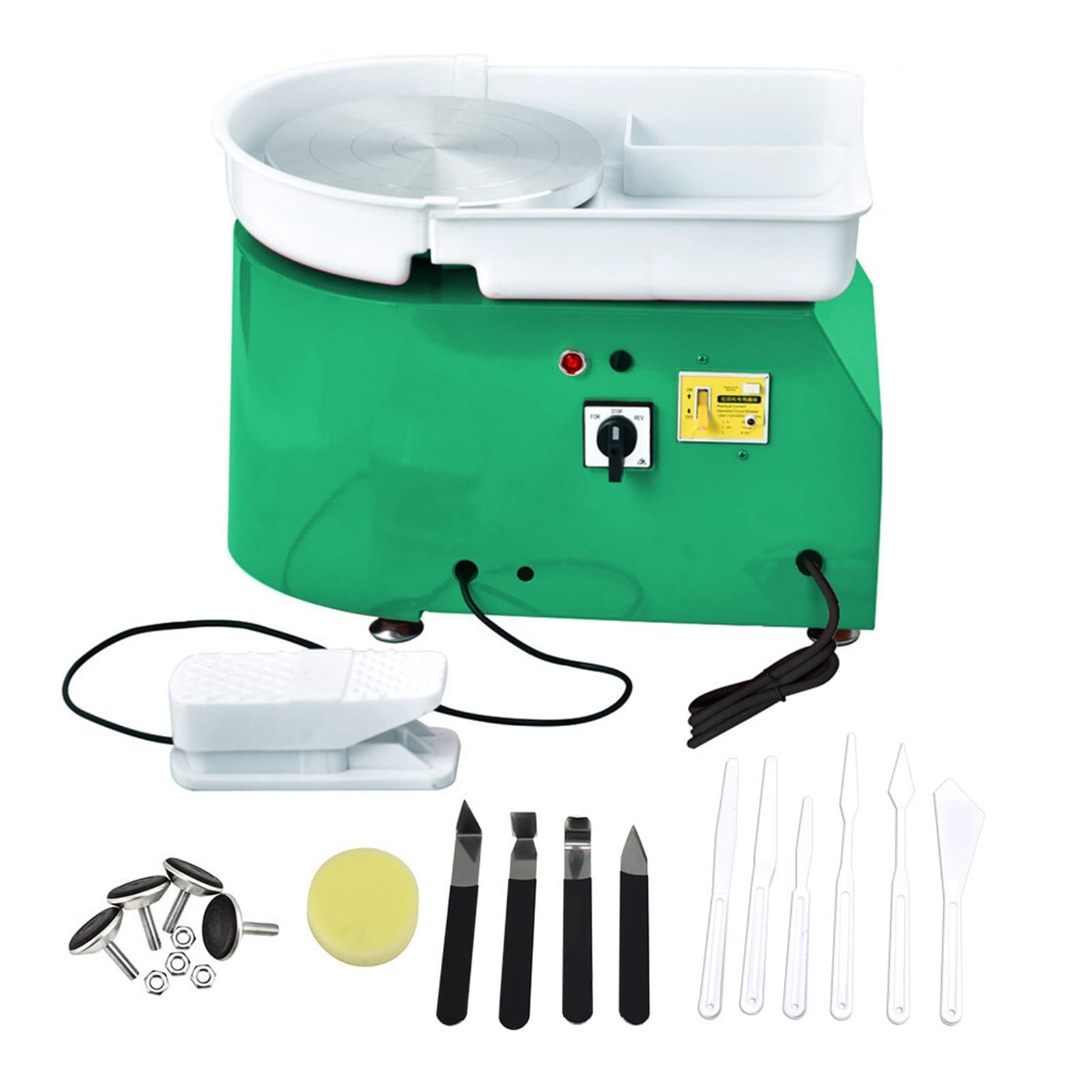Töpferscheibe 25 cm 350 W Elektrische Töpferscheibe Keramik Maschine Fuß Pedal DIY Ton Keramik Formen Kunst Arbeit Form