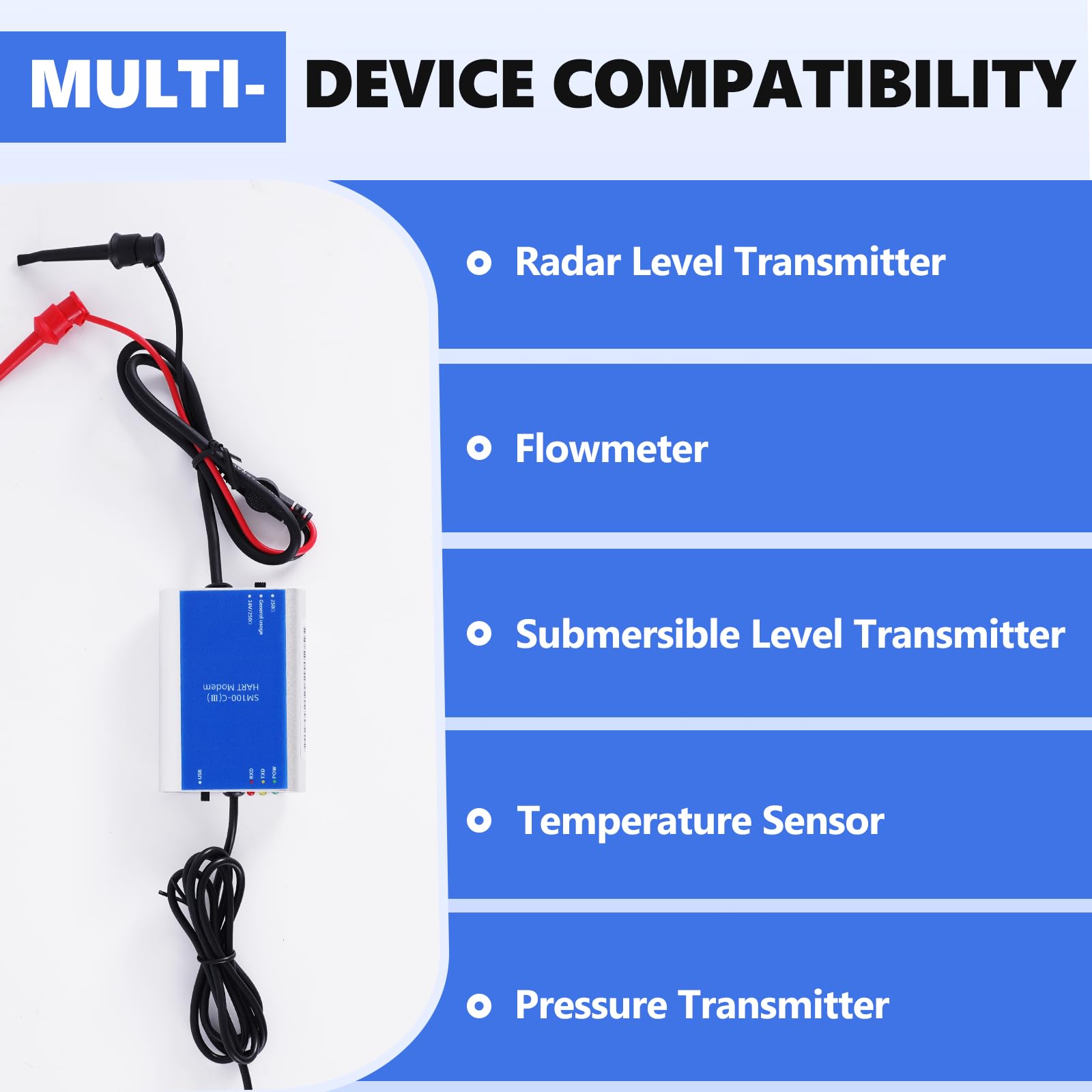 YJINGRUI Módem USB Hart, convertidor de módem de protocolo USB a Hart | Transmisor Hart, para Rosemount/E+H/Siemens/Colonia/Yokogawa/SIC, compatible con Windows XP/7/10