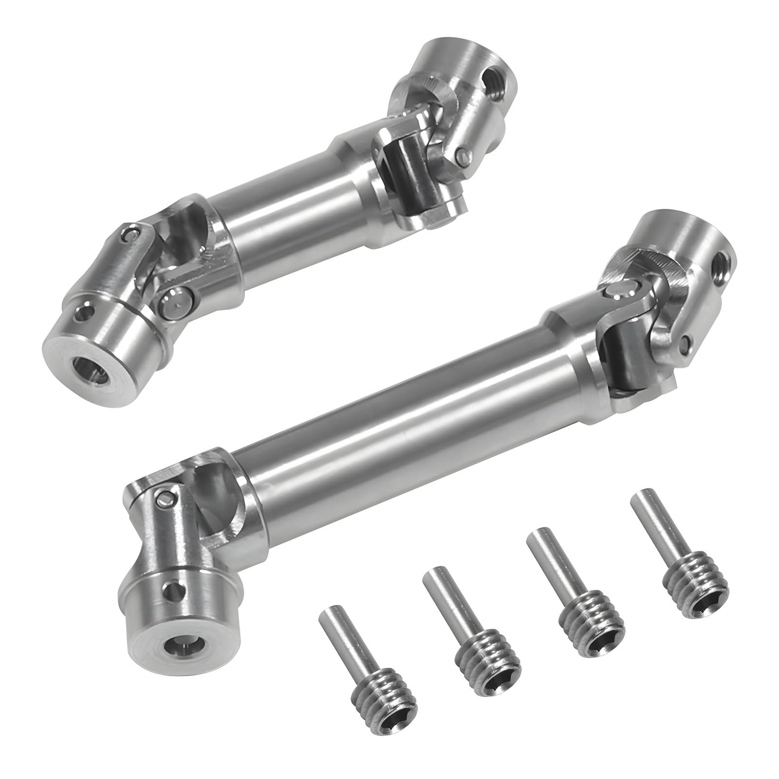 Zepfjhe Silver Duty Stainless Steel Transmission Shaft For 1/18 Version Enhanced Build For Prolonged Usage Permanent Metal Component