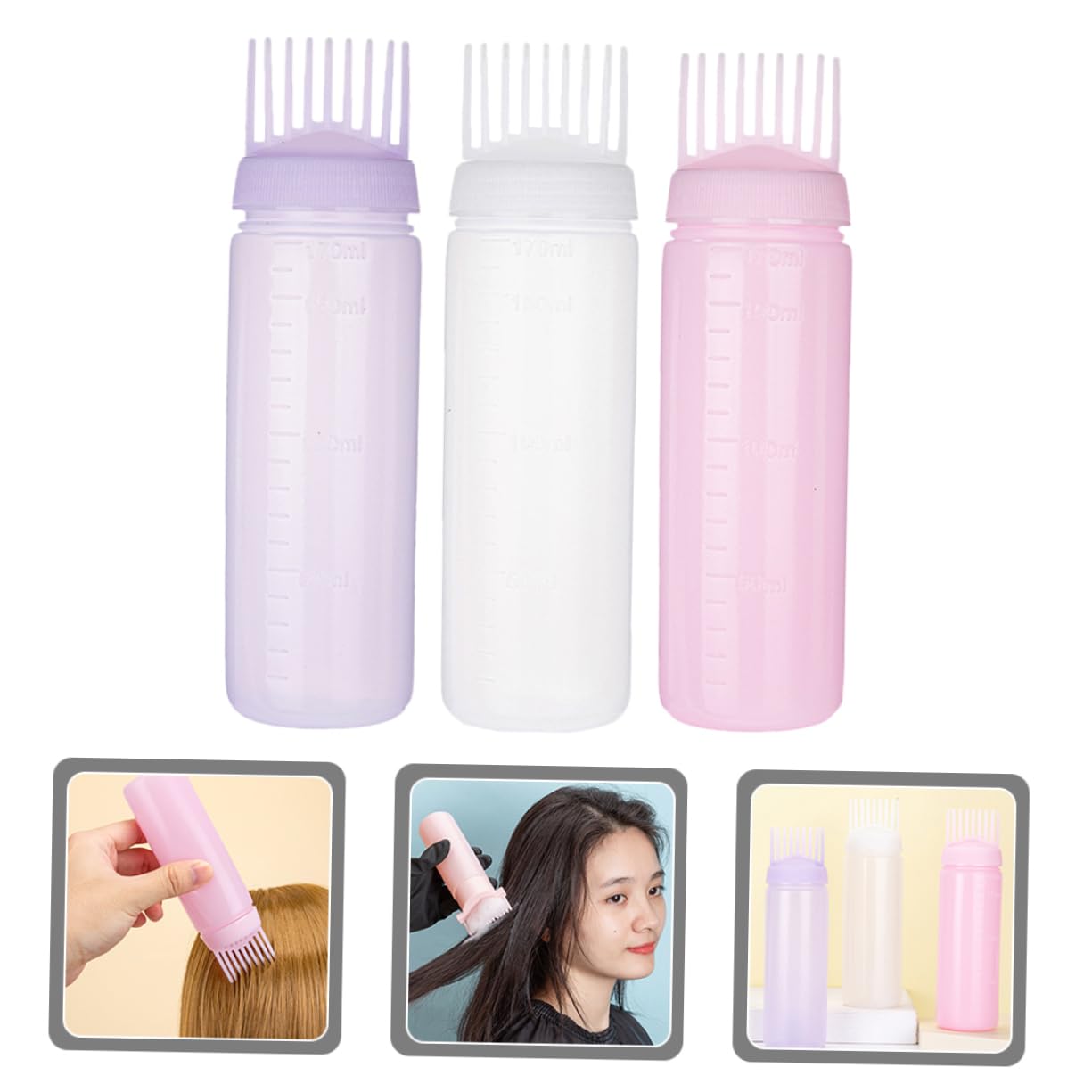 Baluue 15pezzi Applicatore Pettine Per Colorazione Applicatrice Per e Pettine Massaggiante e e