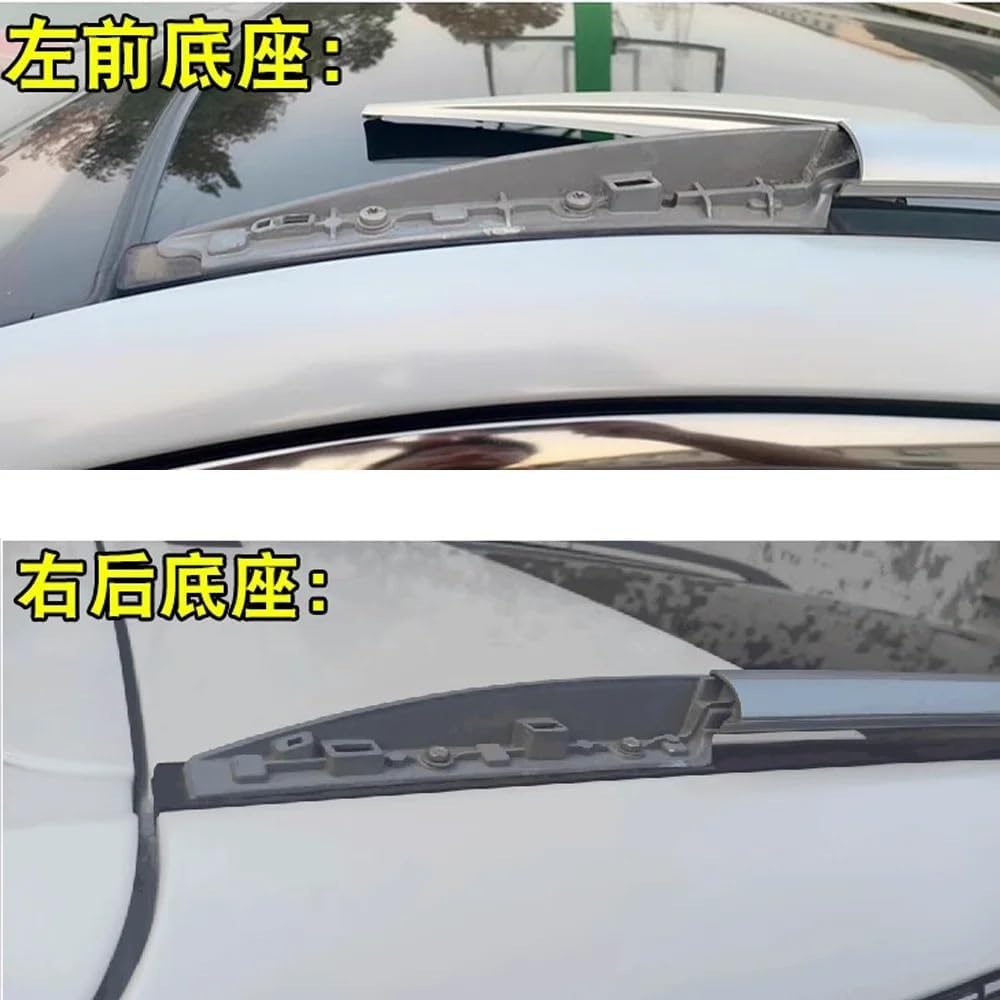 Car Roof Rack Cover Compatible for Nissan Qashqai J11 Rogue Sport 2014~2021 Luggage Lid Bar Part Rail End Shell Cap Trim Shell Accessories(Front Left 30cm)