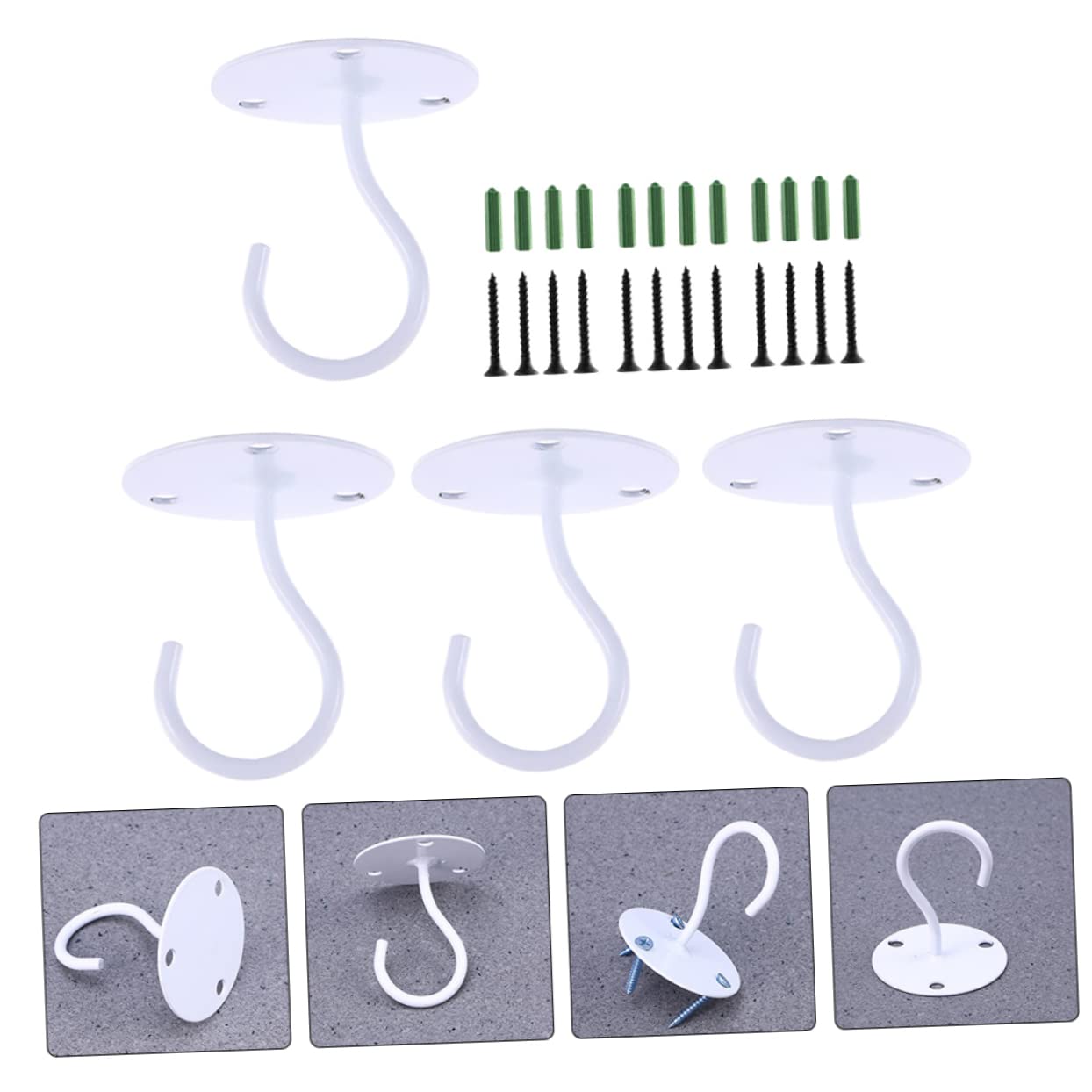TOPBATHY 8pezzi Ganci Da Parete Metallo Per Piante Da Ganci Per Appendere Resistenti e Impermeabili Per Casa Bar e Hotel