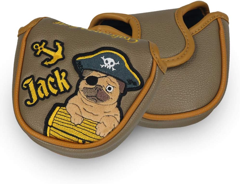 Craftsman Golf Jack Dog Captain Brown Mallet Headcover