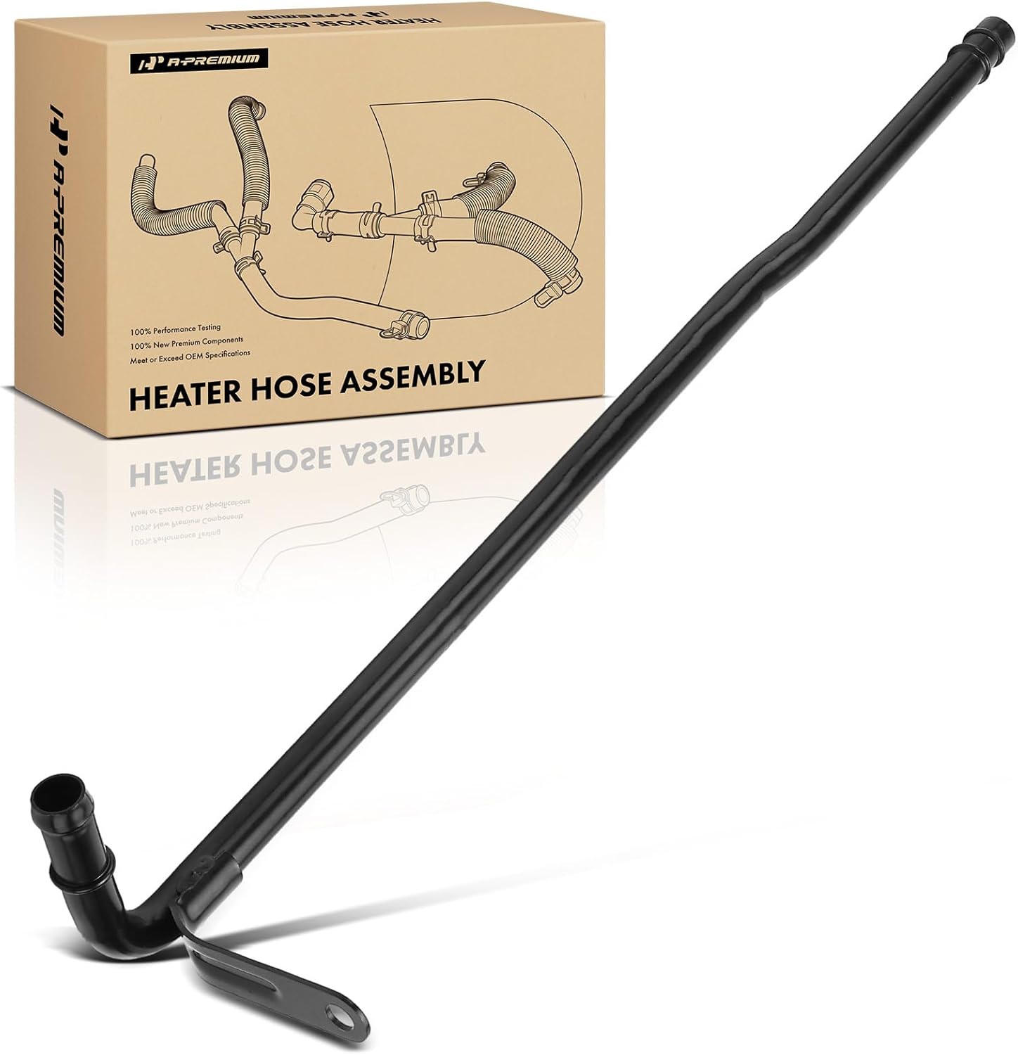 A-Premium Outlet HVAC Heater Hose Pipe Line Assembly with Gasket and Mounting Bracket Compatible with Jeep Grand Cherokee 2005-2010, Commander & Dodge Charger 2006-2010, Challenger