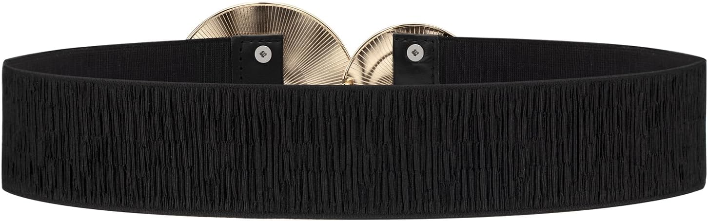 Wide Belts for Women Dresses Elastic Stretch Belt Fashion Trendy Waist Belt for Women Girls - Image 2