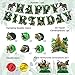 NICOWARM Dinosaur Birthday Party Decorations Set - Includes Pre-assembled Happy Birthday Banner, Dinosaur Hanging Swirl, Honeycomb Centerpiece for Table, Party Supplies for Home, School