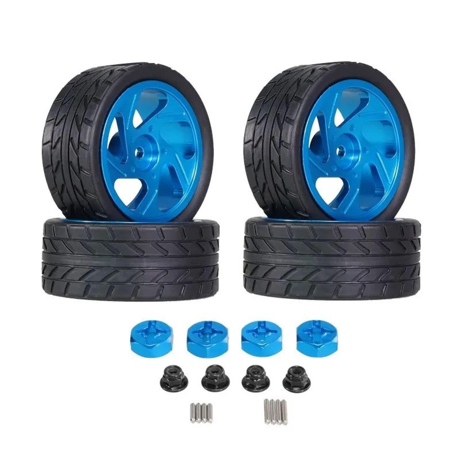 Metallo Mozzo Ruota Accoppiamento Pneumatici M4 Dadi Per WLtoys 144001 1/14