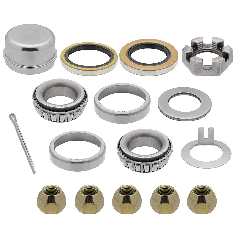 [1Set] 20002200lbs Trailer Axle Bearing Kit for Spindle 1