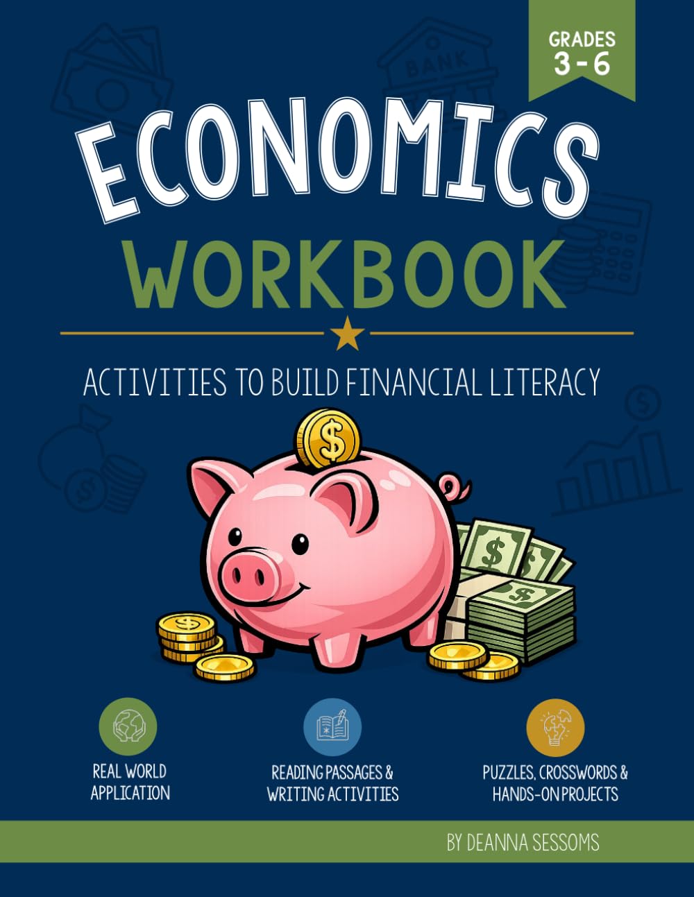 Economics and Personal Finance Workbook for Kids Grades 3 - 6: Reading Passages, Comprehension Questions, Puzzles...