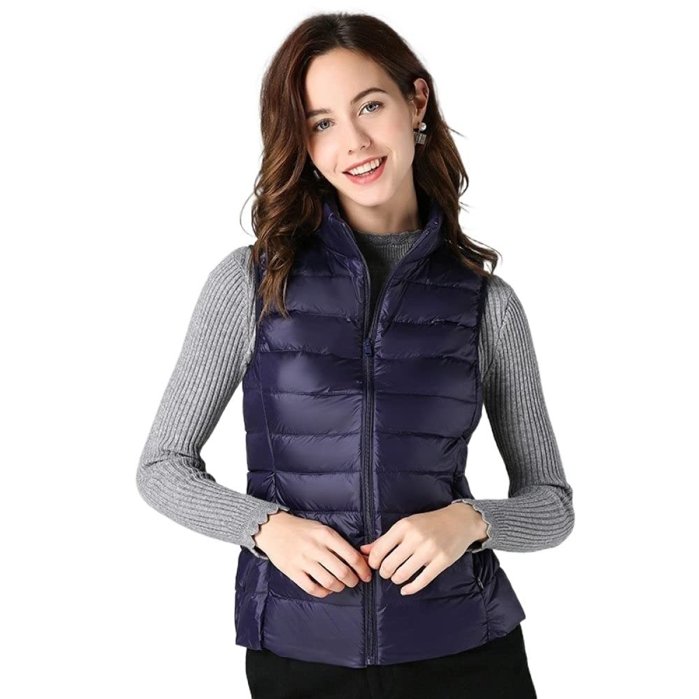women's slim fit puffer vest