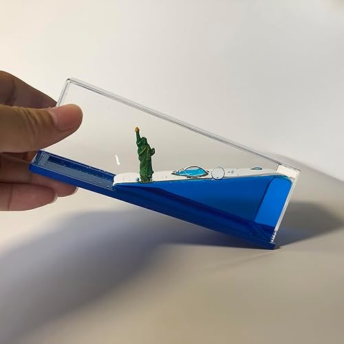 Miniatura 4 de Honsheng Figuras de estatua de la libertad Unsinkable, juguete líquido líquido en una caja, decoración del hogar, regalos para mujeres y hombres,