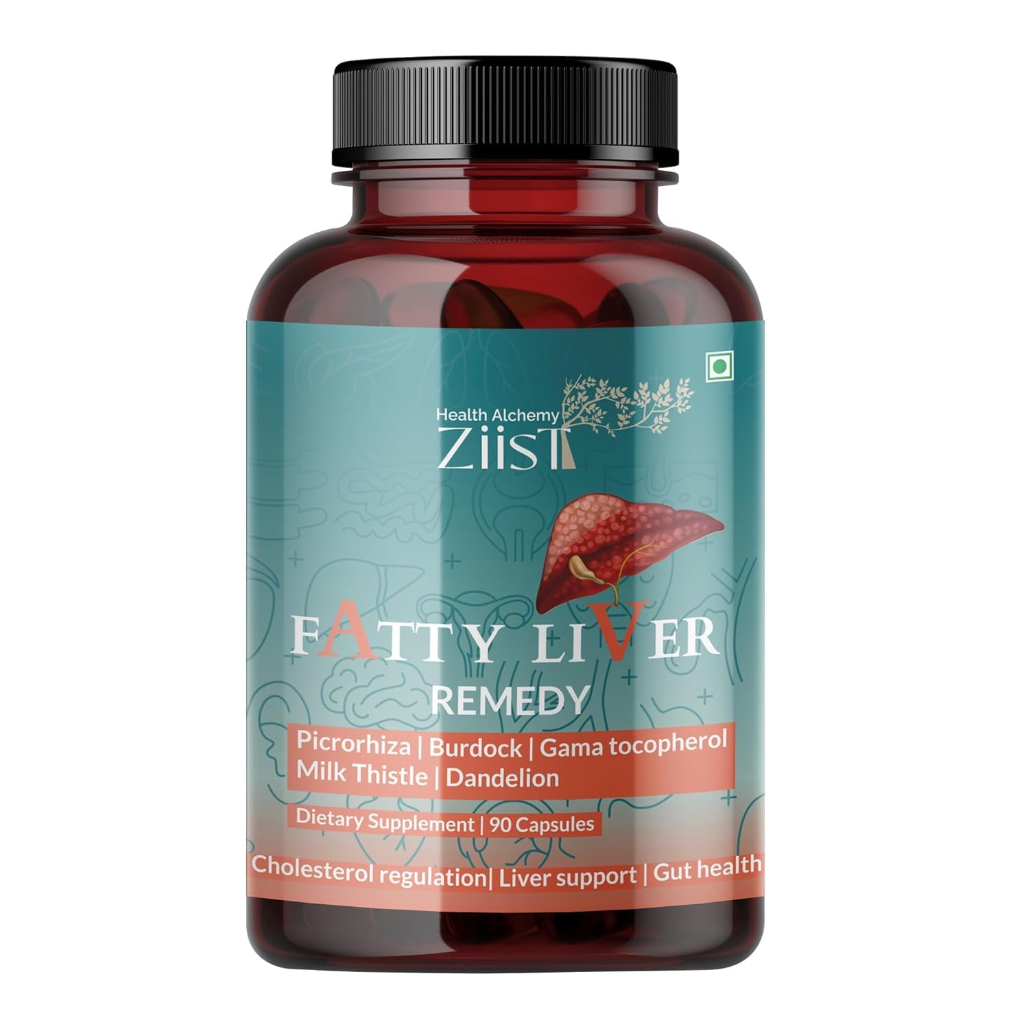 Ziist FATTY LIVER REMEDY Picroehiza | Burdock | Gama tocopherol Milk Thistle | Dandelion | Dietary Supplement | 90 Capsules (B0D8KV4YRR) Amazon Price History, Amazon Price Tracker