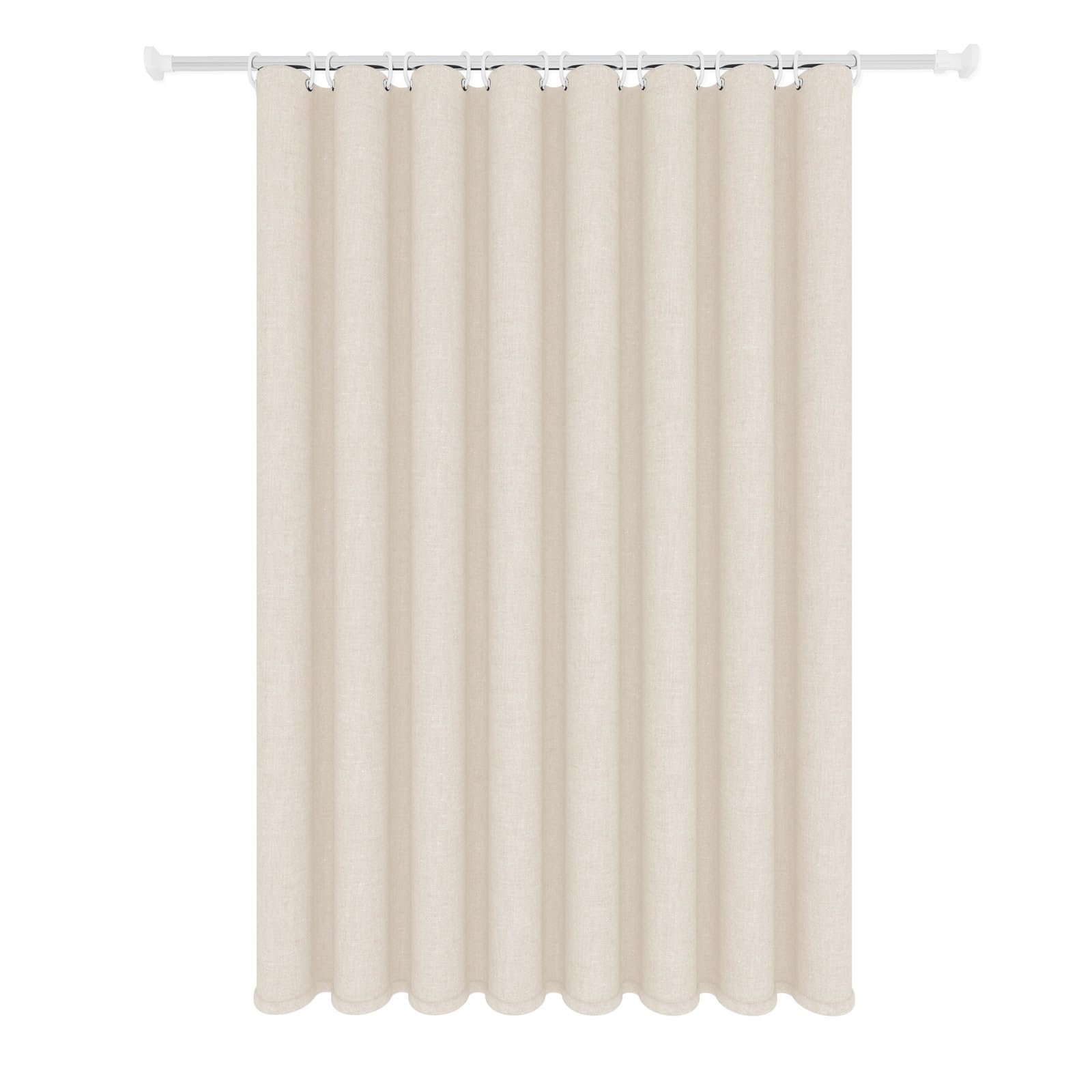 Douche Beige à Texture de Lin Minimaliste
