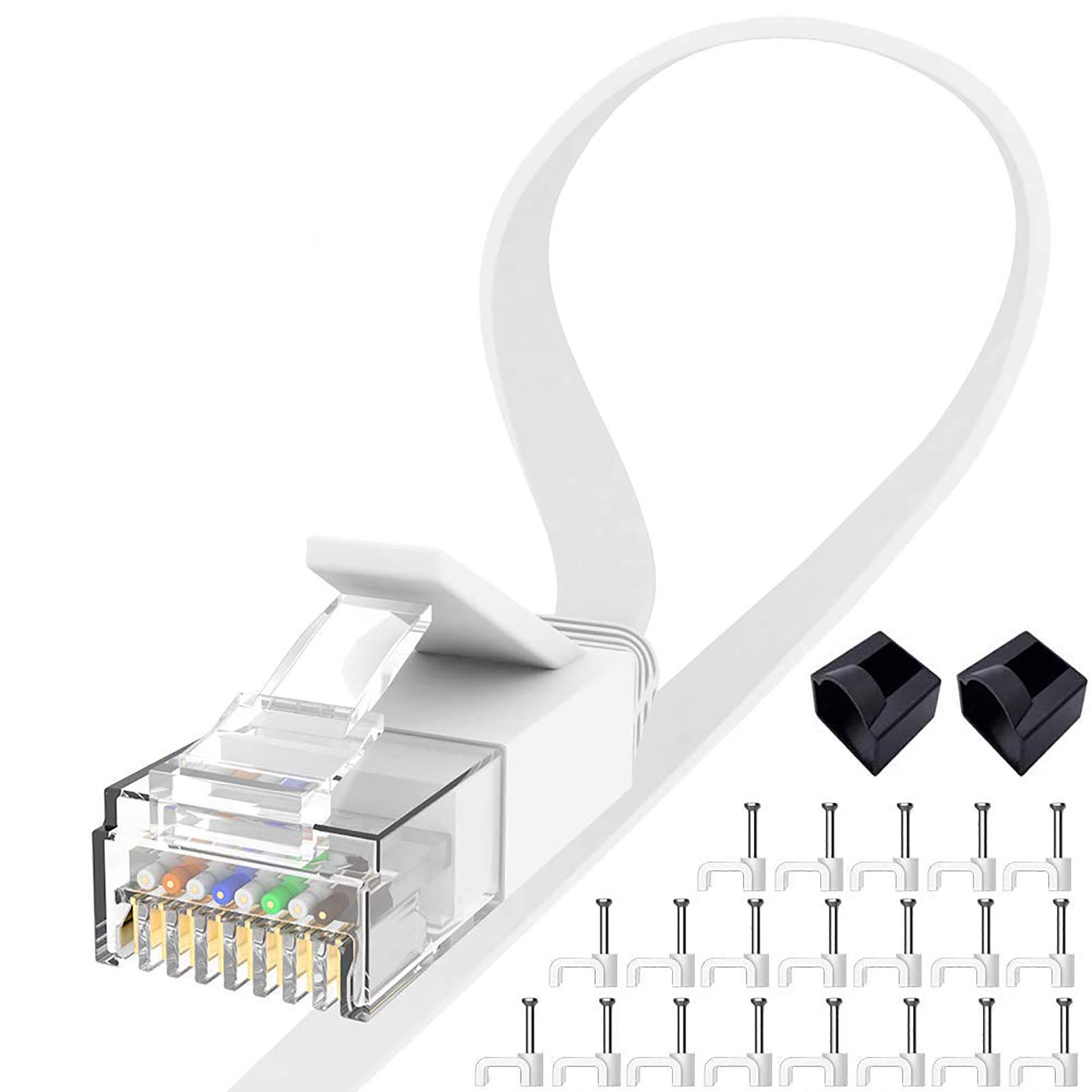 イーサネットケーブル(50センチ) Amazon.co.jp: Cat6 イーサネットケーブル 50フィート ホワイト