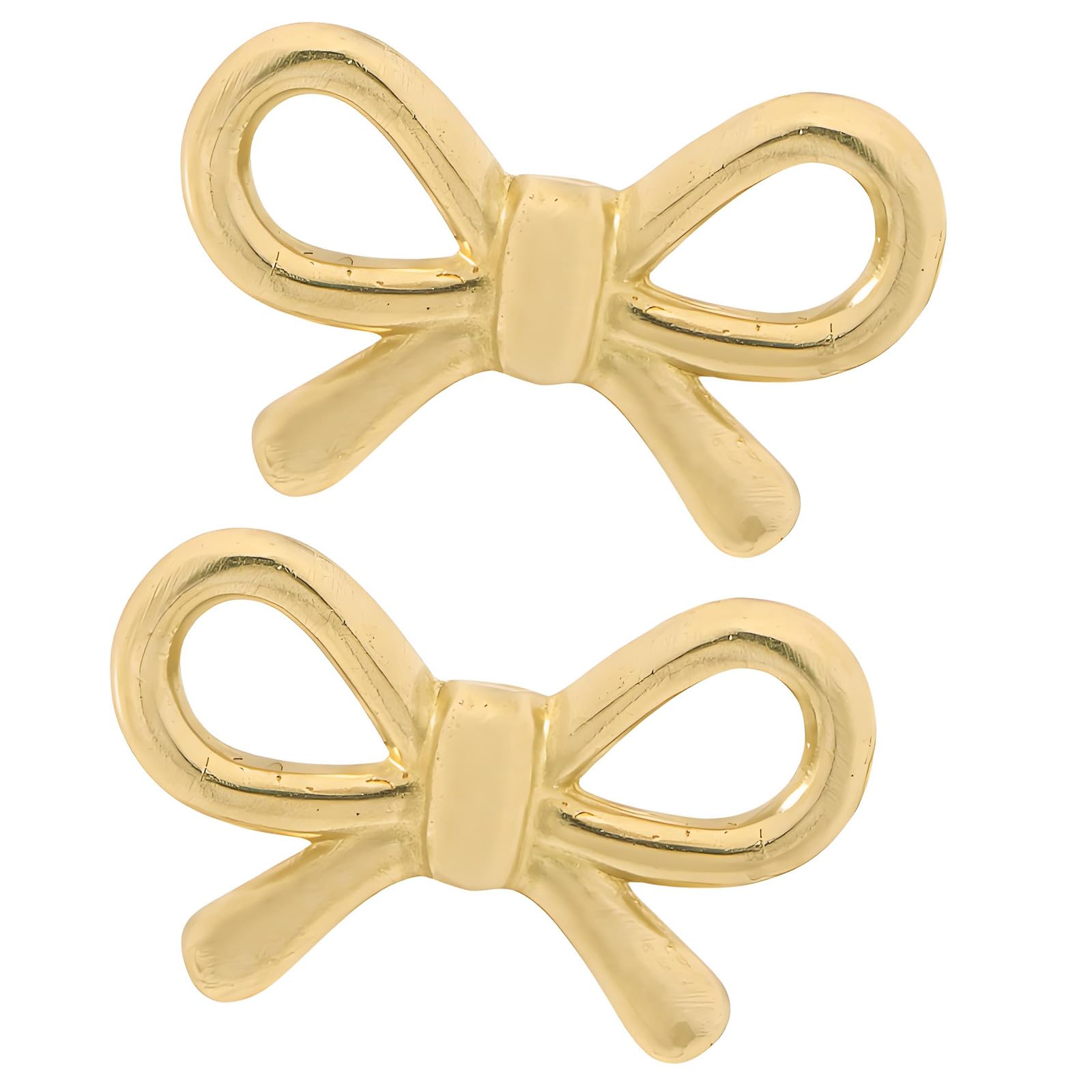 Belowsyaler Primary Color Modern Brass Cabinet Knob Wardrobe Pulls Unique Bowknot Shape Drawer Knob Furniture Decorative Handle Hardware Bowknot Shape Drawer Handles Dressers Replacement