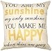 Iuhan® Fashion "You are my Sunshine "Cotton Linen Leaning Cushion Throw Pillow Covers Pillowslip Case (A)