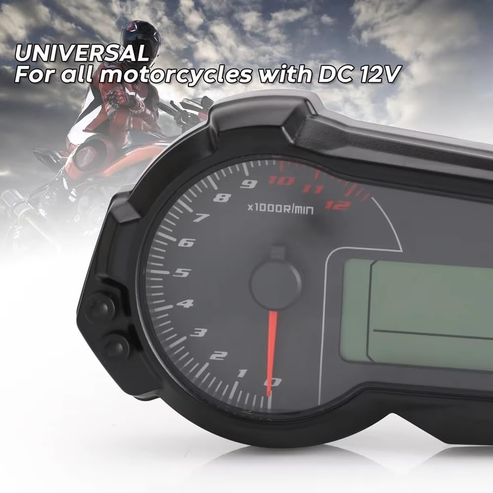 Contachilometri Contachilometri Digitale Universale Per Motociclette UTV Da 1200 Giri/min Per 2,4 Cilindri N1-6