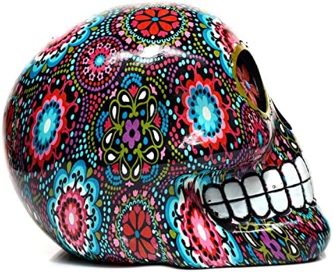 Decorative Skull - Day of The Dead - Floral Pattern
