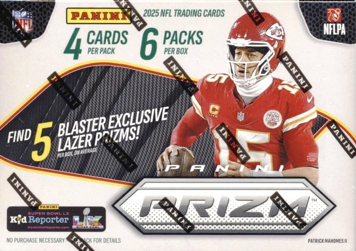 PRIZM 2025 Panini Football EXCLUSIVE Factory Sealed Blaster Box with (5) LAZER PRIZMS (3) ROOKIES PRIZM & INSERT! Look for Rookies Jaxson Dart Ashton Jeanty Travis Hunter Cam Ward Sanders & More