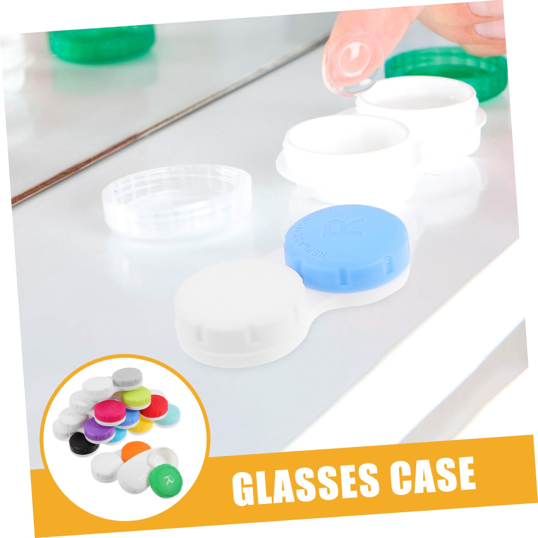 5 set Astuccio Per Lenti A Contatto Adorabile Organizer Per Lenti Contenitore Per Lenti Cosmetiche Custodia Da Viaggio Per Lenti Giornaliere Custodia Trasparente 12 pezzi*5