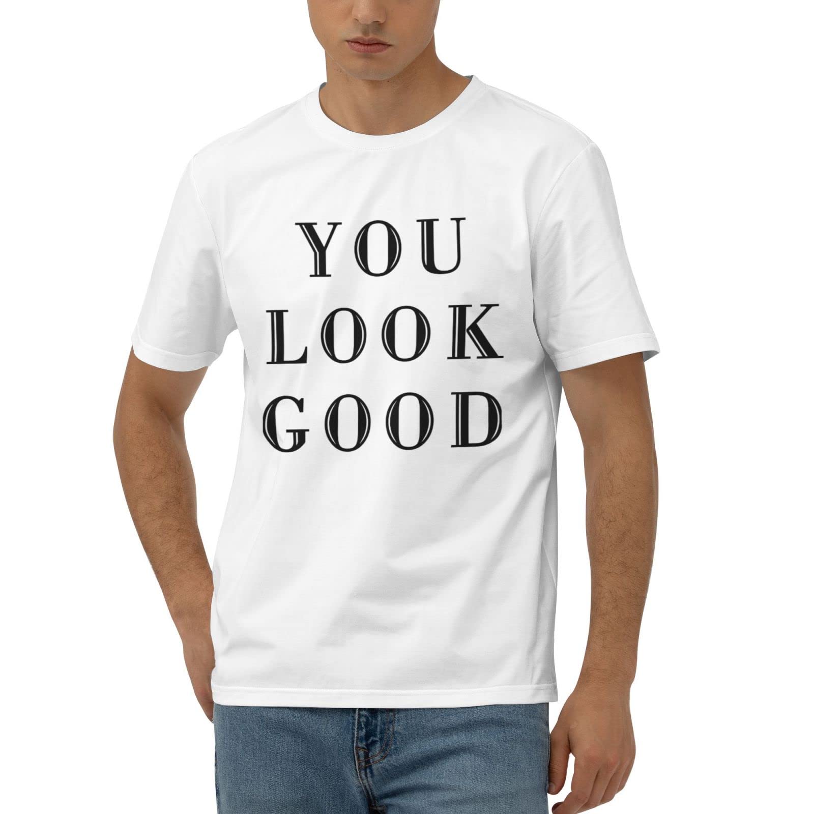 T-shirt drôle pour femmes You Look Good mode urbaine taille XL