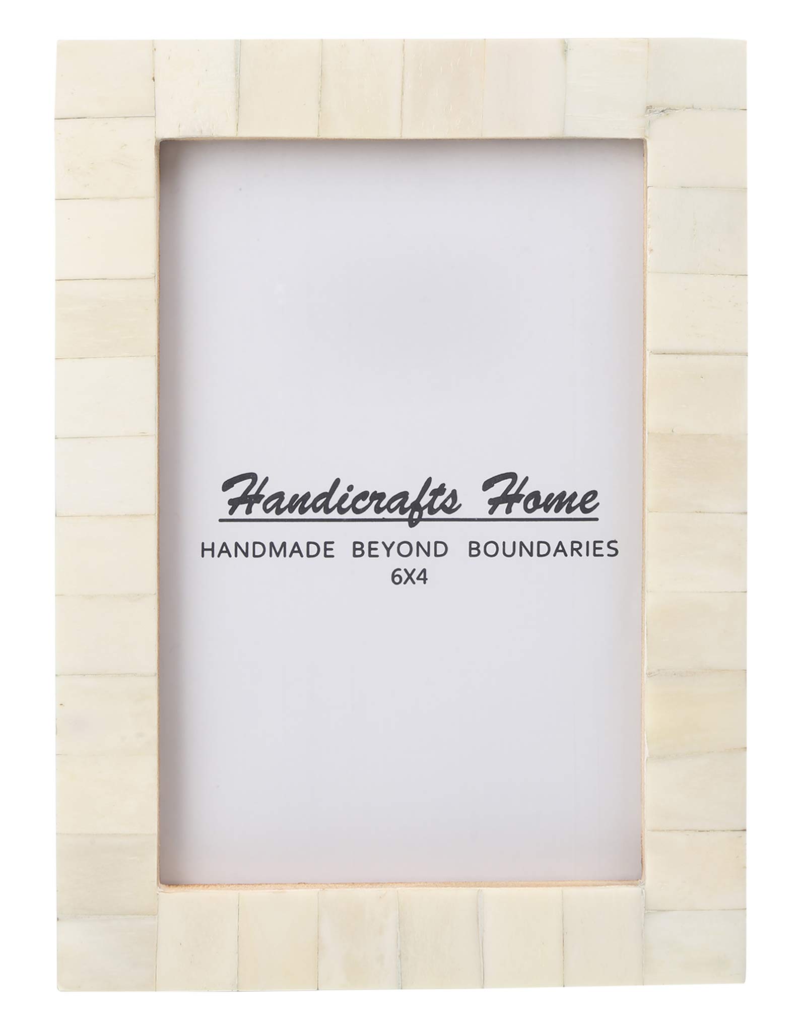 Handicrafts Home4x6 Picture Frames - Vintage Style Wall Hanging & Desk Decor – Farmhouse Photo Frames Ideal for Living Room Office & Home Decor Picture Frame for Family Pictures & Wall Decor, White