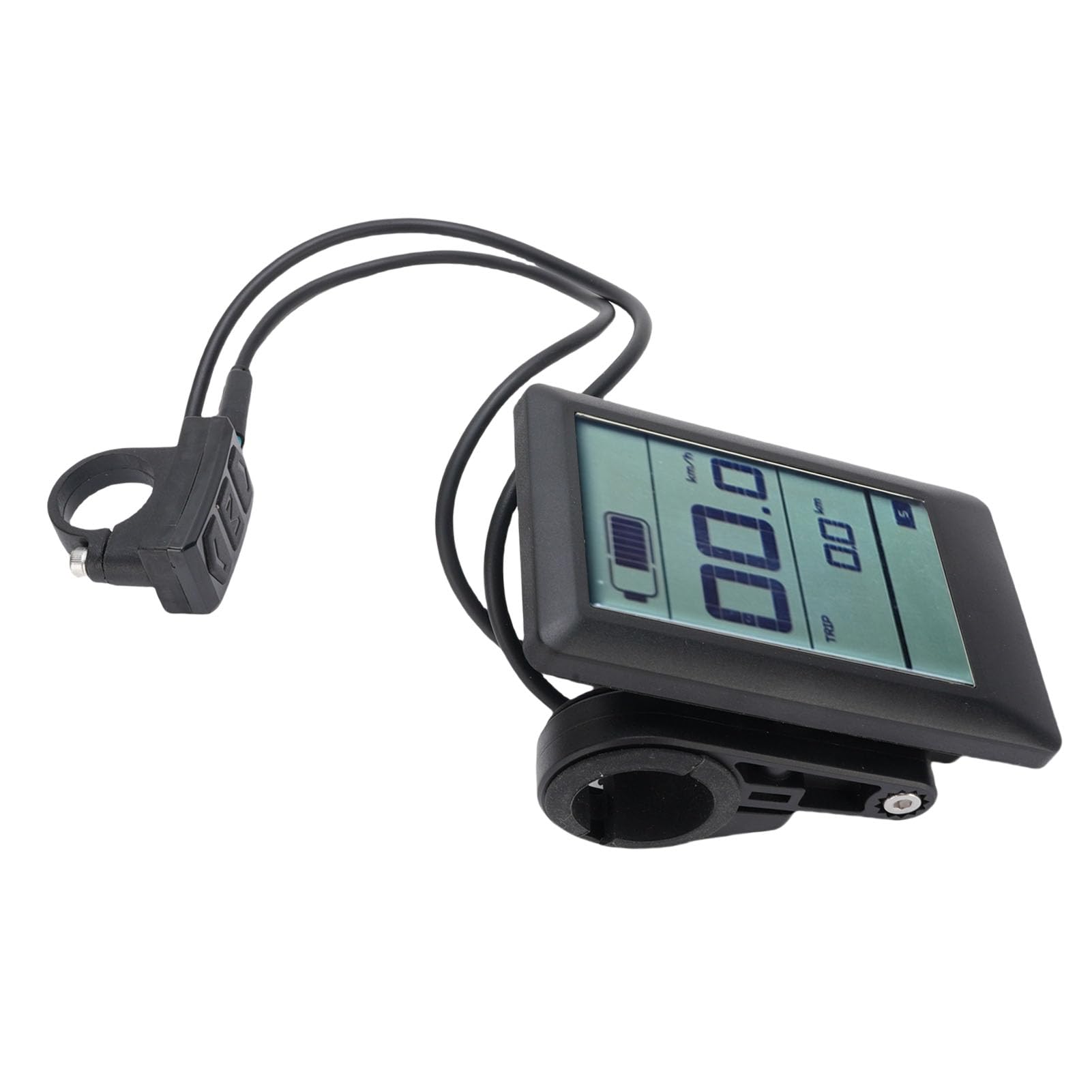 Misuratore Display LCD Retroilluminato per Bici Elettrica per Motori Mid Drive Costruzione Robusta Impermeabile per Appassionati di Ciclismo All'aperto Materiale PC