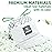 XUXRUS Small 1.6 Gallon Trash Bags with Printed, 55 Count Drawstring White Garbage Bags, Leak-Proof Mini Bin Liners with Safety Warning, Odor Block & Strong Seal for Home, Baby Room, Bathroom
