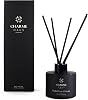 Reed Diffuser for Home, Includes 5 Fiber Sticks, Home Goods Perfect for Stress Relieving, Decorating, and harmonizing Any SpaceEnglish Pear, and Freesia