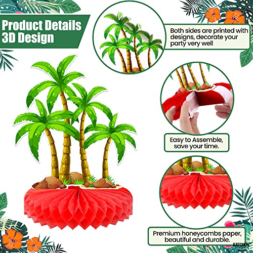 Katchon, Big Hawaiian Centerpieces For Tables - Pack Of 9 | Luau Party Decorations | Hawaiian Table Decorations For Hawaiian Party Decorations | Tropical Table Decorations, Aloha Table Decorations #TOP5