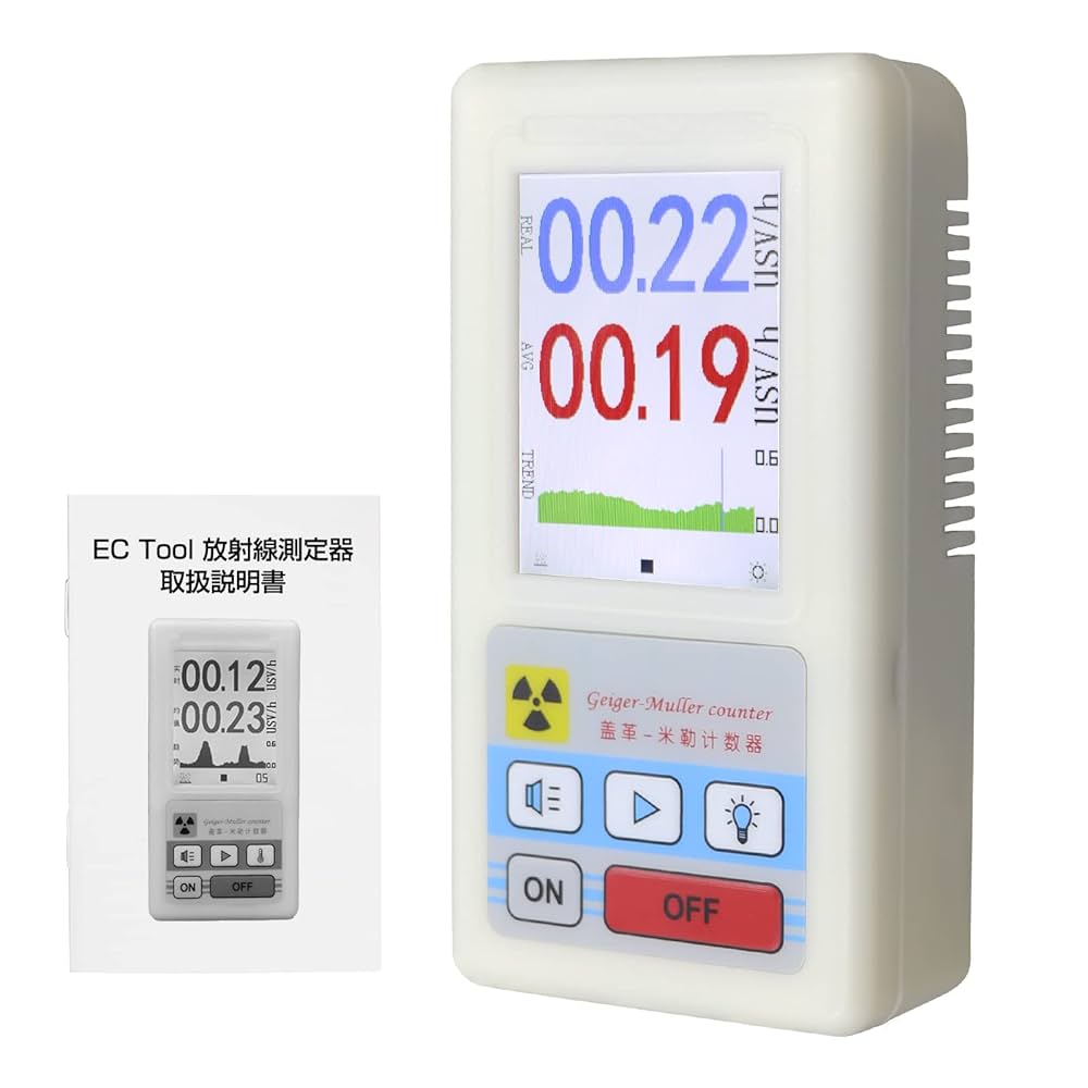 値下げ。PM1621★ガイガーカウンター★放射能測定器 　日本語説明書付 Amazon | EC Tool 放射線測定器 高精度 ガイガーカウンター