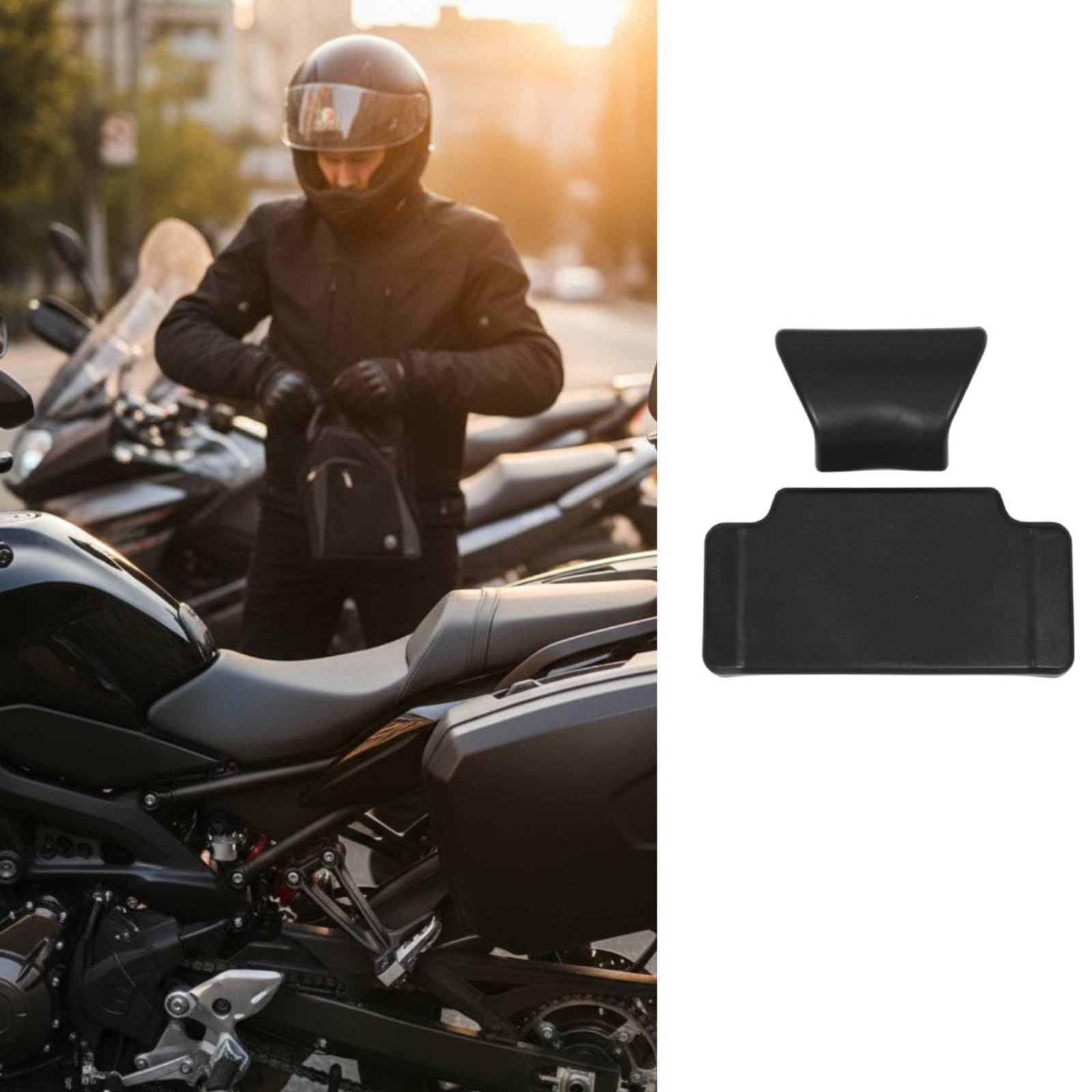 Gralara Poggiaschiena Nero Schienale Resistente Accessorio per Pendolari