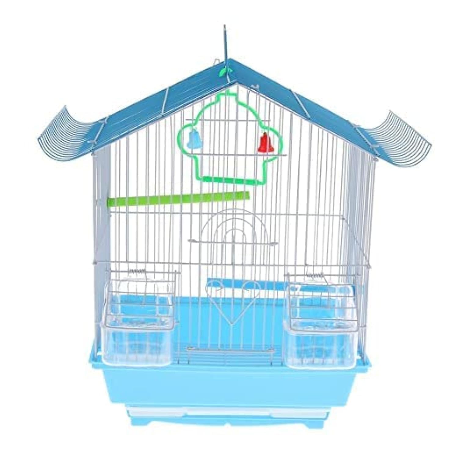 PAWING Iron Bird Cage, House For Small Bird With 1 Perch And 1 Swing And Secure Lock(Blue) (B0CQVJNRBR) Amazon Price History, Amazon Price Tracker