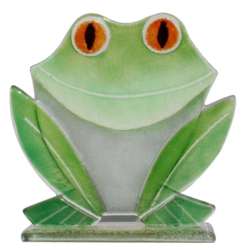 D&J Glassware Glass Froggy The Frog Ornament 191473