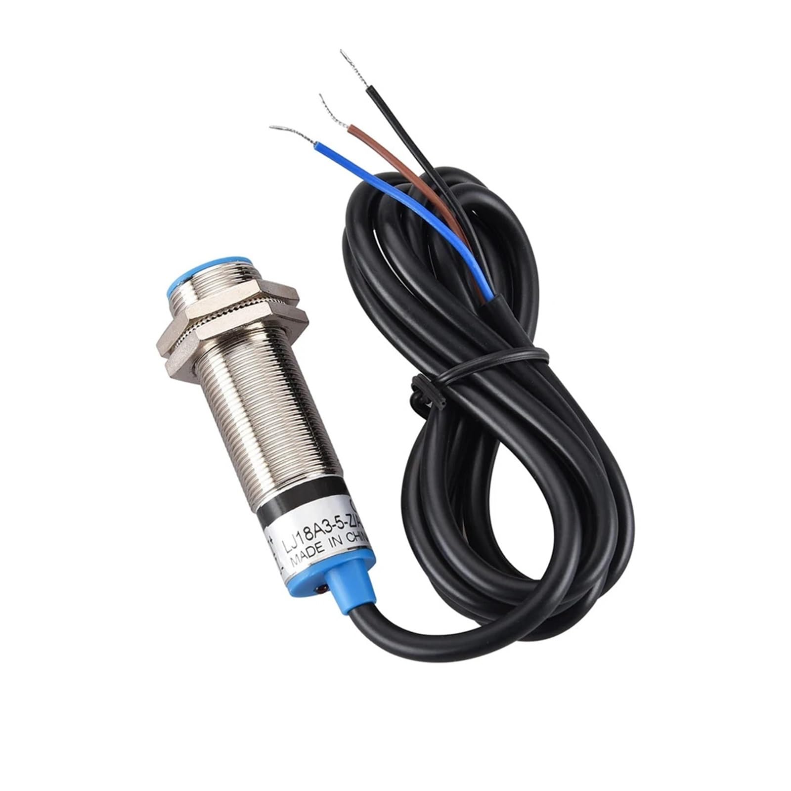 PXQCHAVLN LJ18A3-5 M18 Inductive Proximity Sensor Switch Shielded Waterproof Proximity Switch 5MM Sensing Distance DC6-36V 200mA(DC Two Wire)