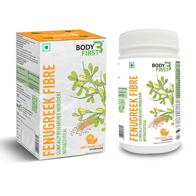Body First Fenugreek Seeds Fibre For Diabetes,Weight Management,Normal Blood Sugar Level,Constipation Relief(Tangy Orange,30 Servings) (B08F5CD2T8) Amazon Price History, Amazon Price Tracker