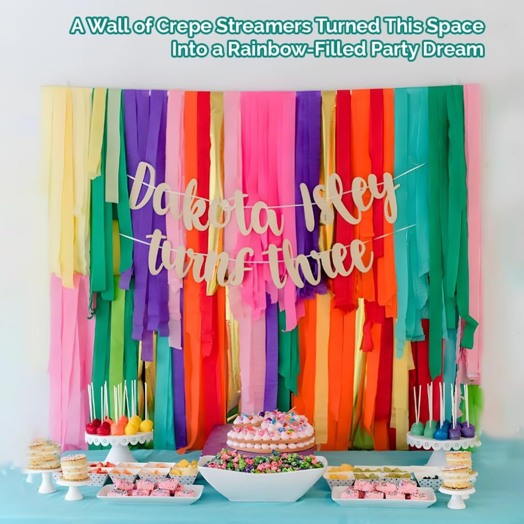 Marissa Crepe Paper Bundle – 10 Large Sheets in Assorted Colours – Premium Craft Paper for Kids’ Art Projects, DIY Crafts, Home, Office & Party Decorations | 50cm x 200 cm 3