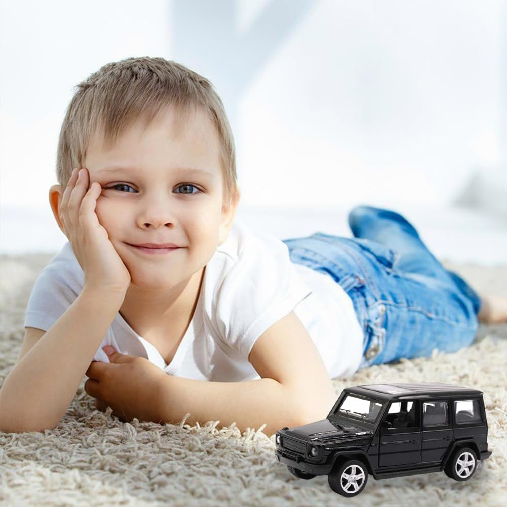 Decorazione Di Auto Giocattolo Dei Cartoni Animati Per Bambini, Mini Auto Giocattolo Fuoristrada, Modello Di Auto Apribile, Adatto a Set Di Regali e Regali Per Collezionisti (Nero)
