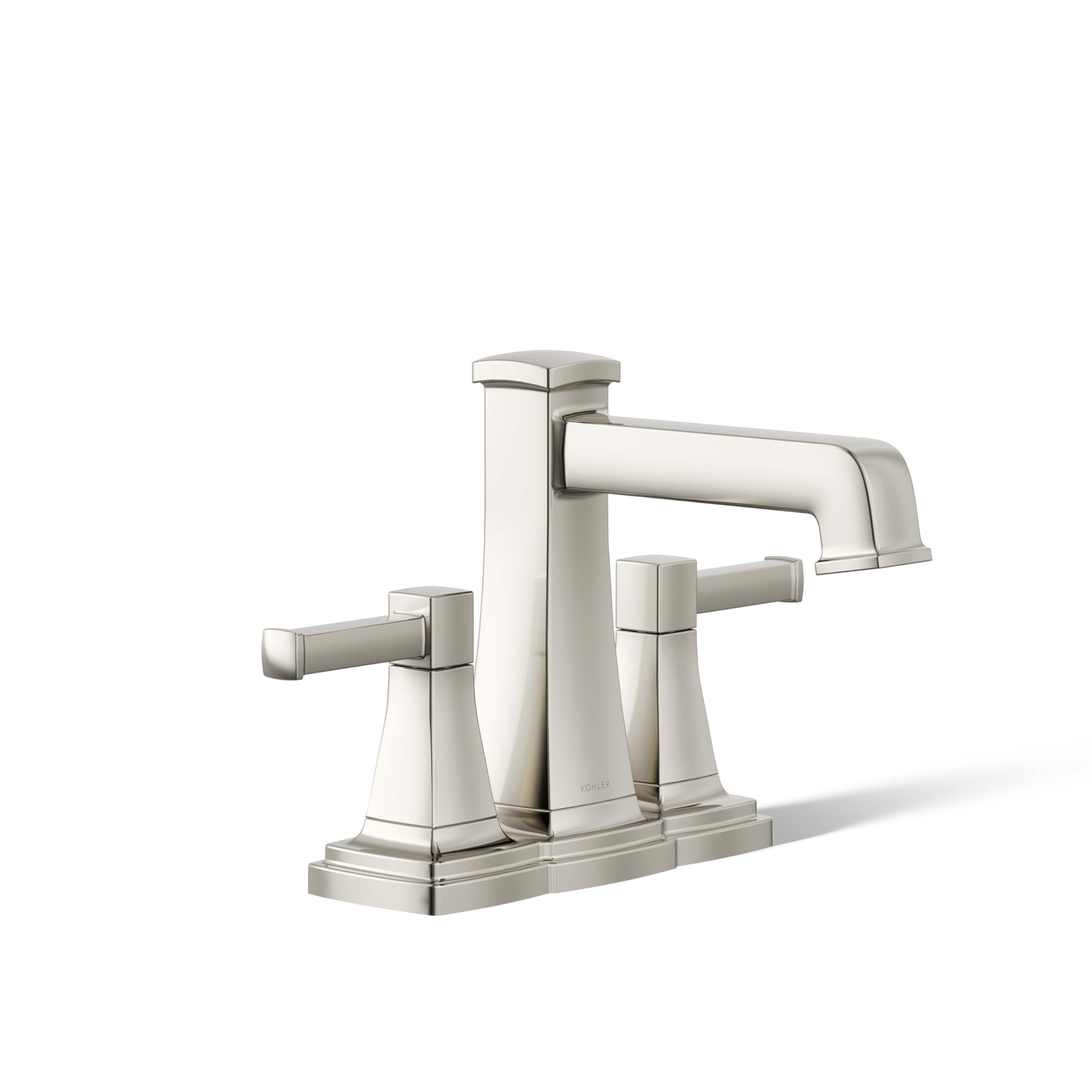 Kohler Riff robinet de lavabo luxe centerset nickel poli vif