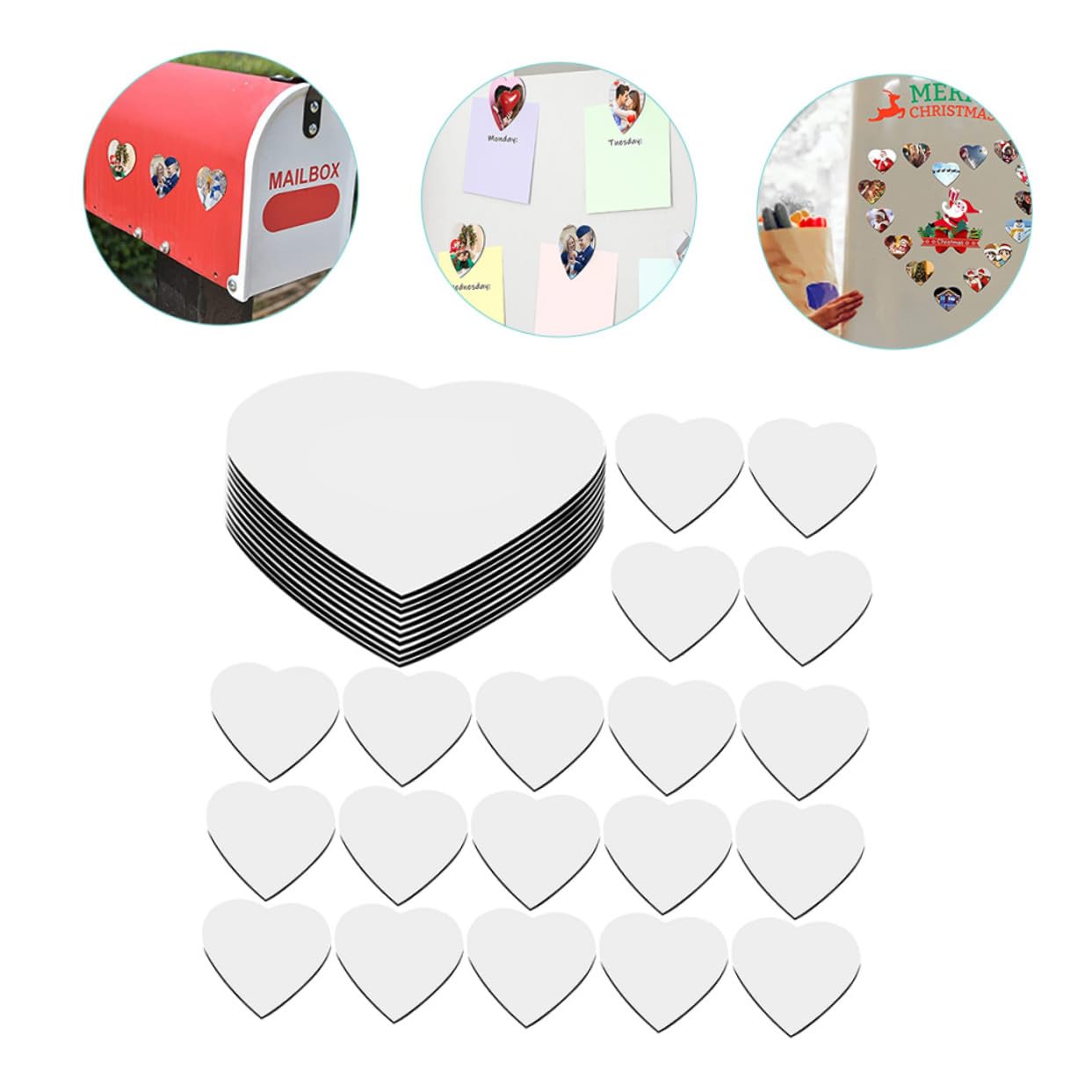 30 Stück Teiliges Kühlschrankmagnete DIY Blanko Magnete Stark Haftend für Individuelle Kühlschrankdekoration Vielseitig Gestaltbar Kompakt und Platzsparend