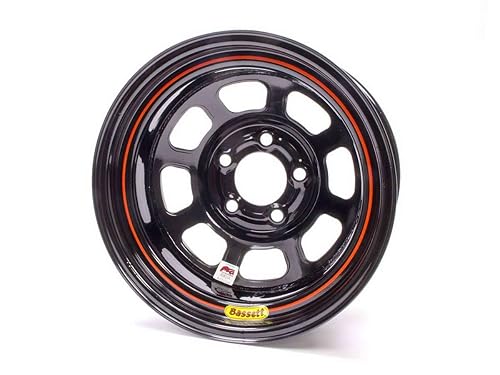 Bassett 15" x 8", 5-on-5", 3 Off IMCA Black Wheel