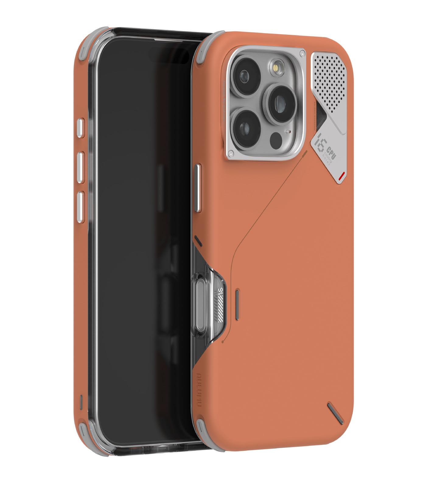 Aulumu A16 Custodia Antiurto per iPhone 16 Pro | Controllo Aggiornato della Fotocamera | Raffreddamento Reale | Telaio della Fotocamera in Lega di Alluminio | Protezione Multistrato a Strati Compositi