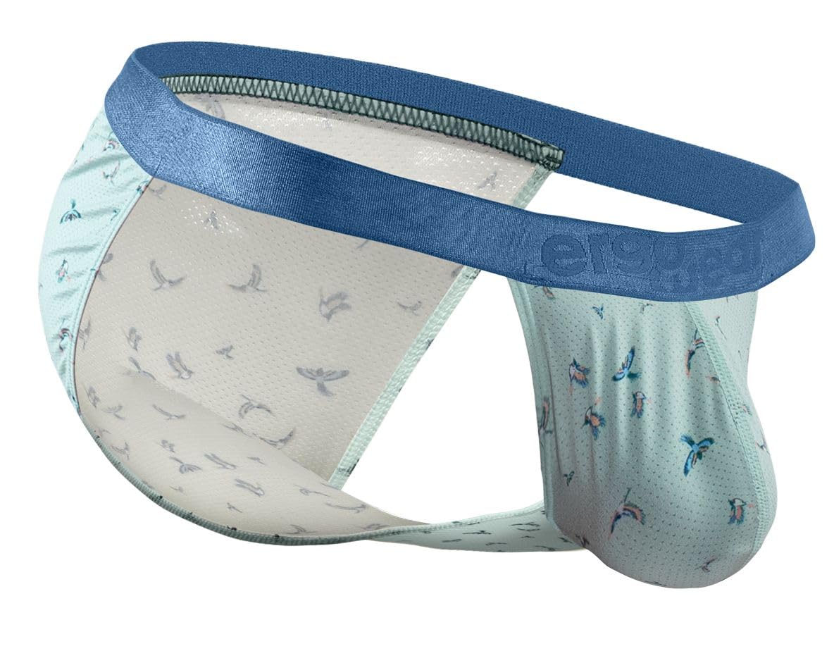 ErgoWear Underwear, SLK SE - Frost Bikini Brief, Frost Birds, Men's Size S, Pack of 1